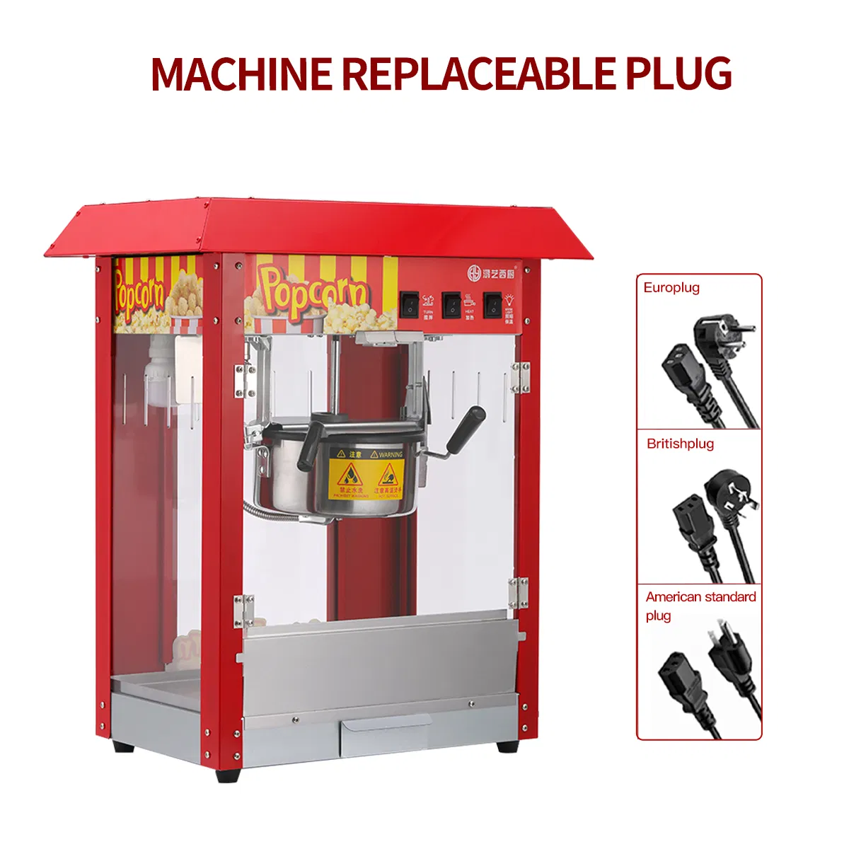 Semi-Automatic Popcorn Making Machine for Casual Food Factories
