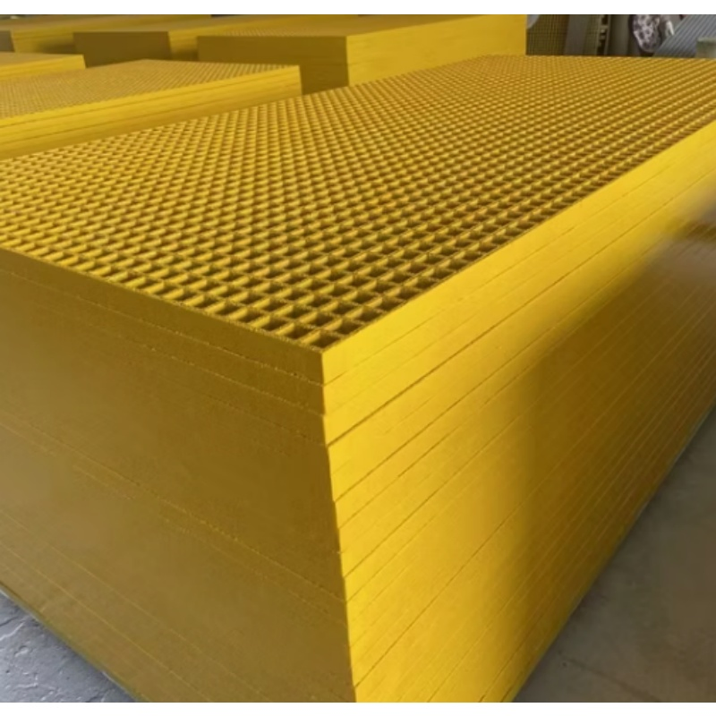 Anti Slip Plastic Walkway Gritted Top Molded 38mm FRP/GRP Grating