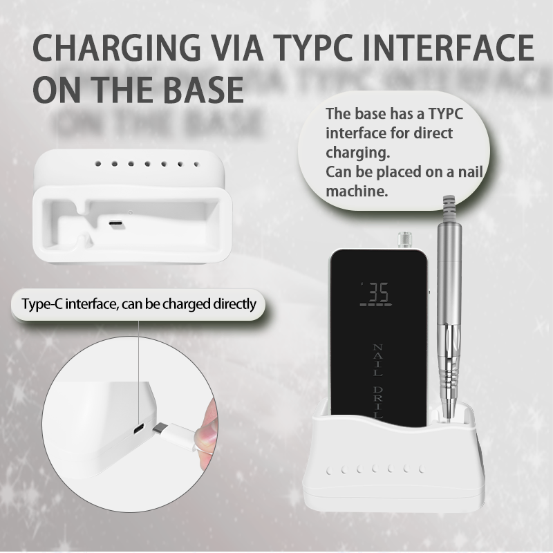 2029 Portable Rechargeable Electric Handheld Nail File Machine