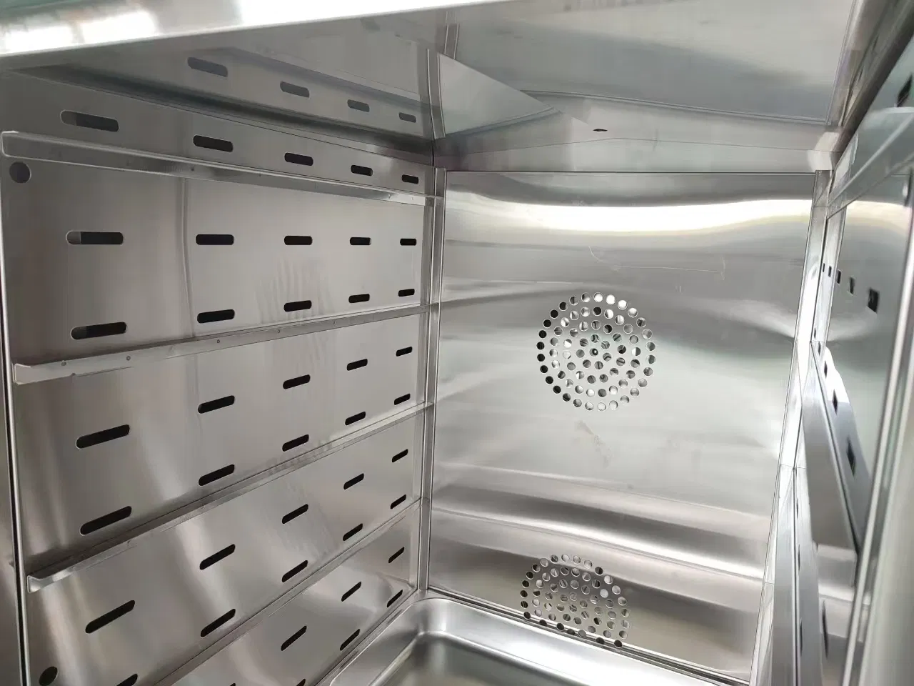 Mobile Electric Food Warmer Cabinet with Wheels 304 Stainless Steel