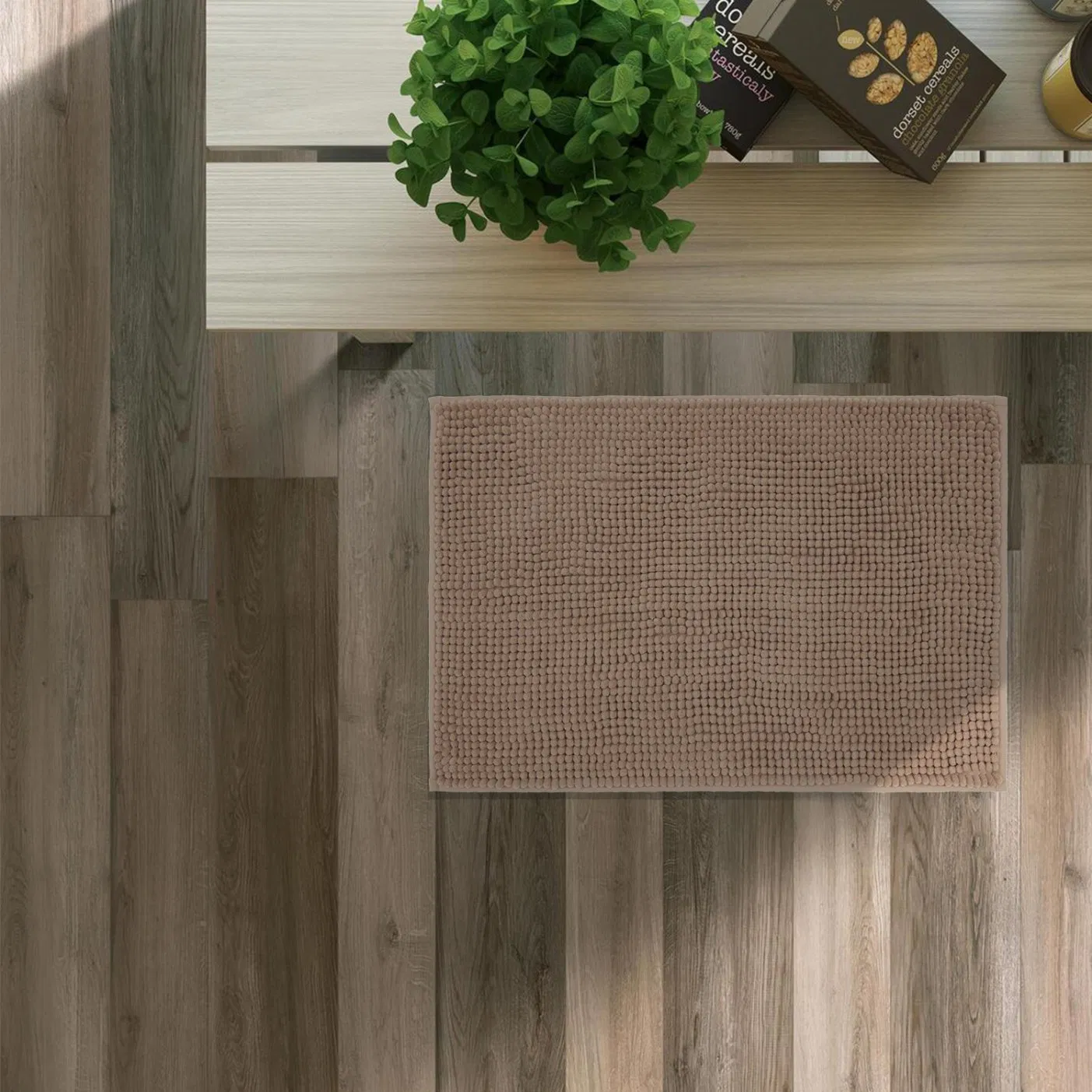 Non Slip Washable Area and Bath Mat Soft Chenille