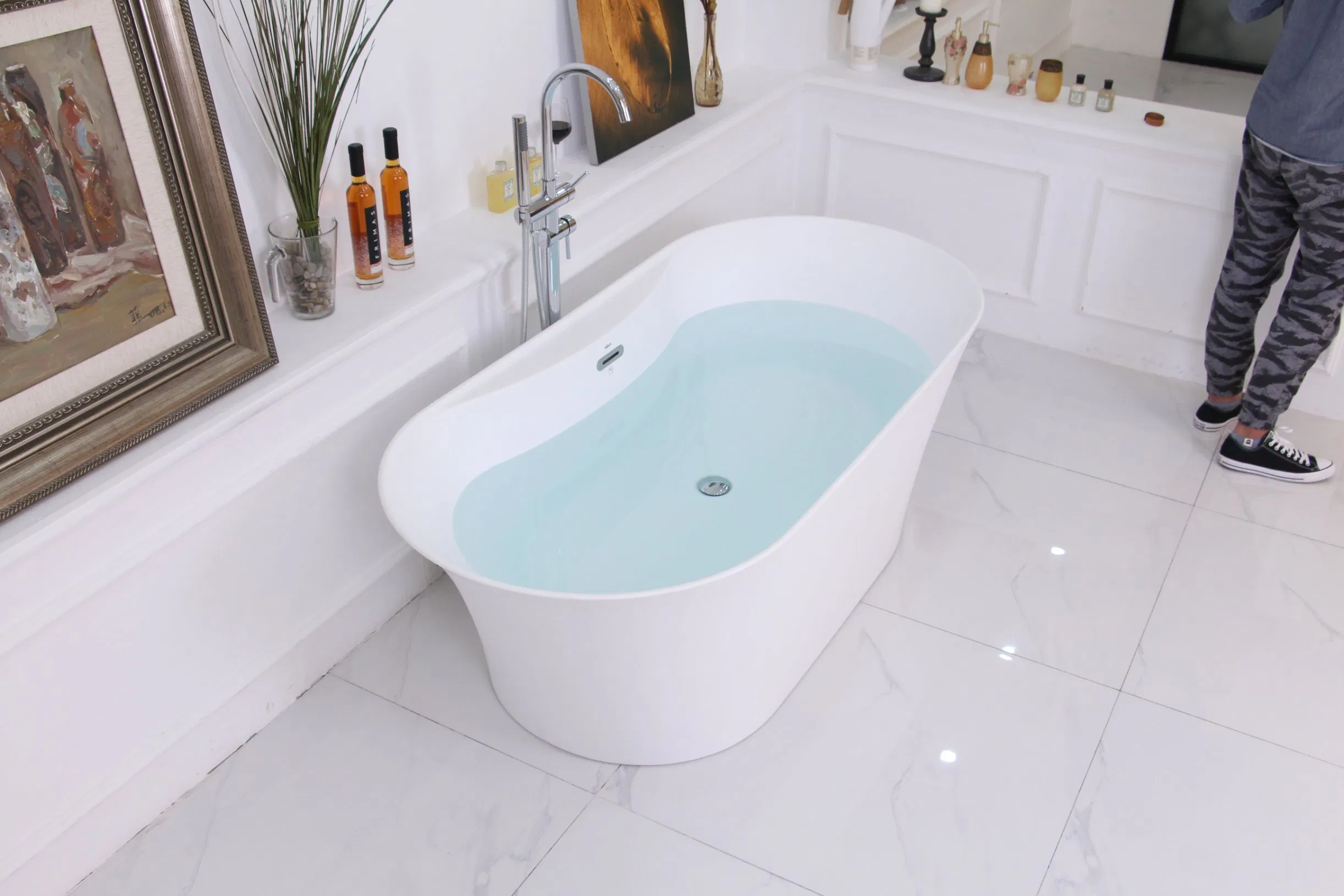 Угловая акриловая ванна Waltmal 1700 мм