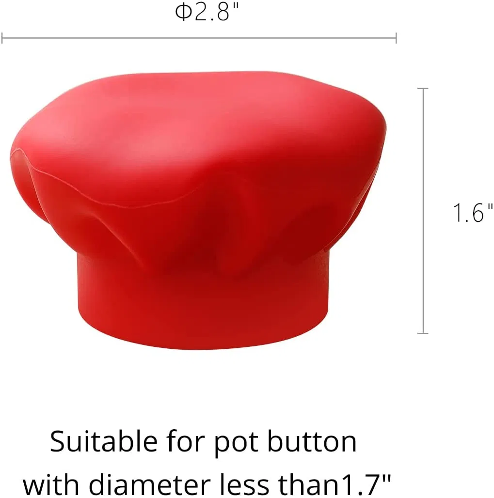 Hat Shaped 4 Pack Silicone Heat Resistant Oven Mitts for Cooking Baking