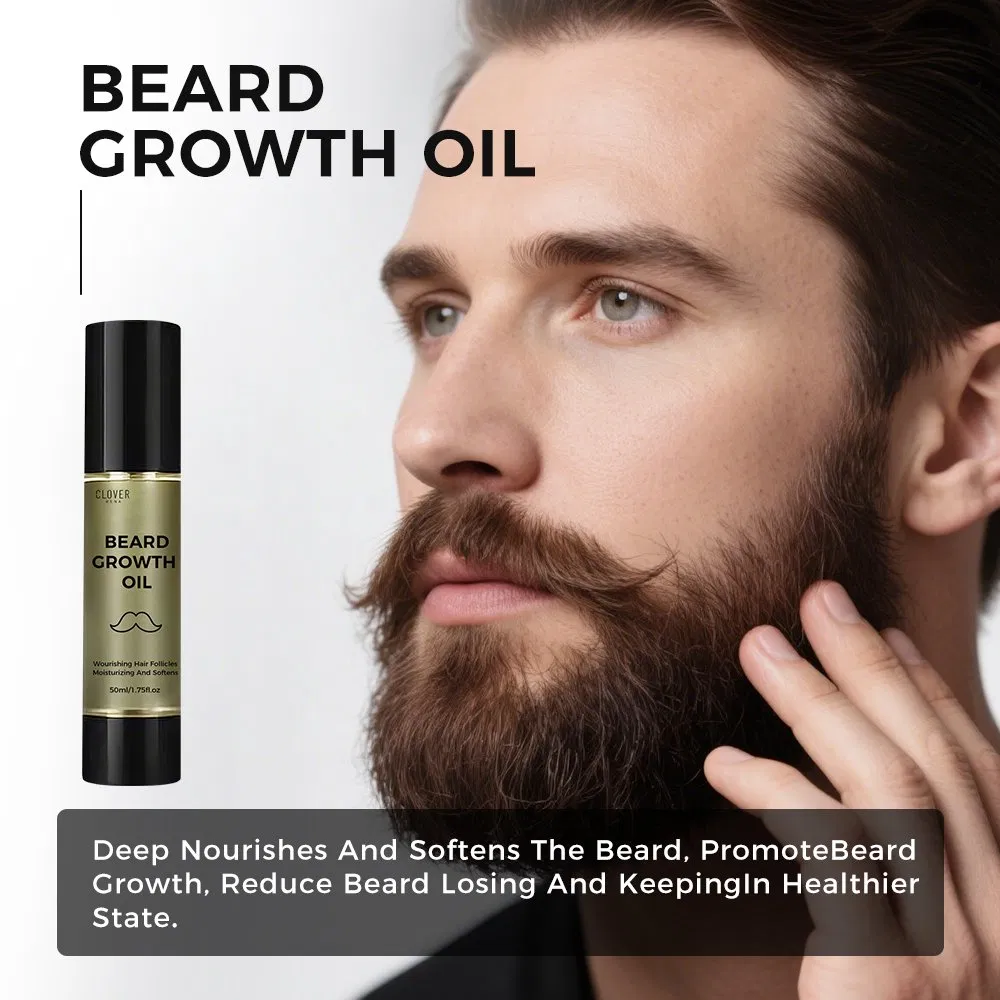 Custom Logo Natural Premium Mens Beard Growth Balm Organic Beard Cream for Men