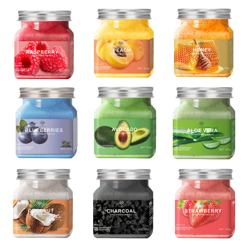 Pure Natural Body whitening gently exfoliating smoother Exfoliante sugar Body Scrub