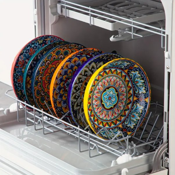 Ceramic Salad Bowls of 6 32 Oz Large Colorful Serving Bowls for Kitchen Dishwasher & Microwave Safe