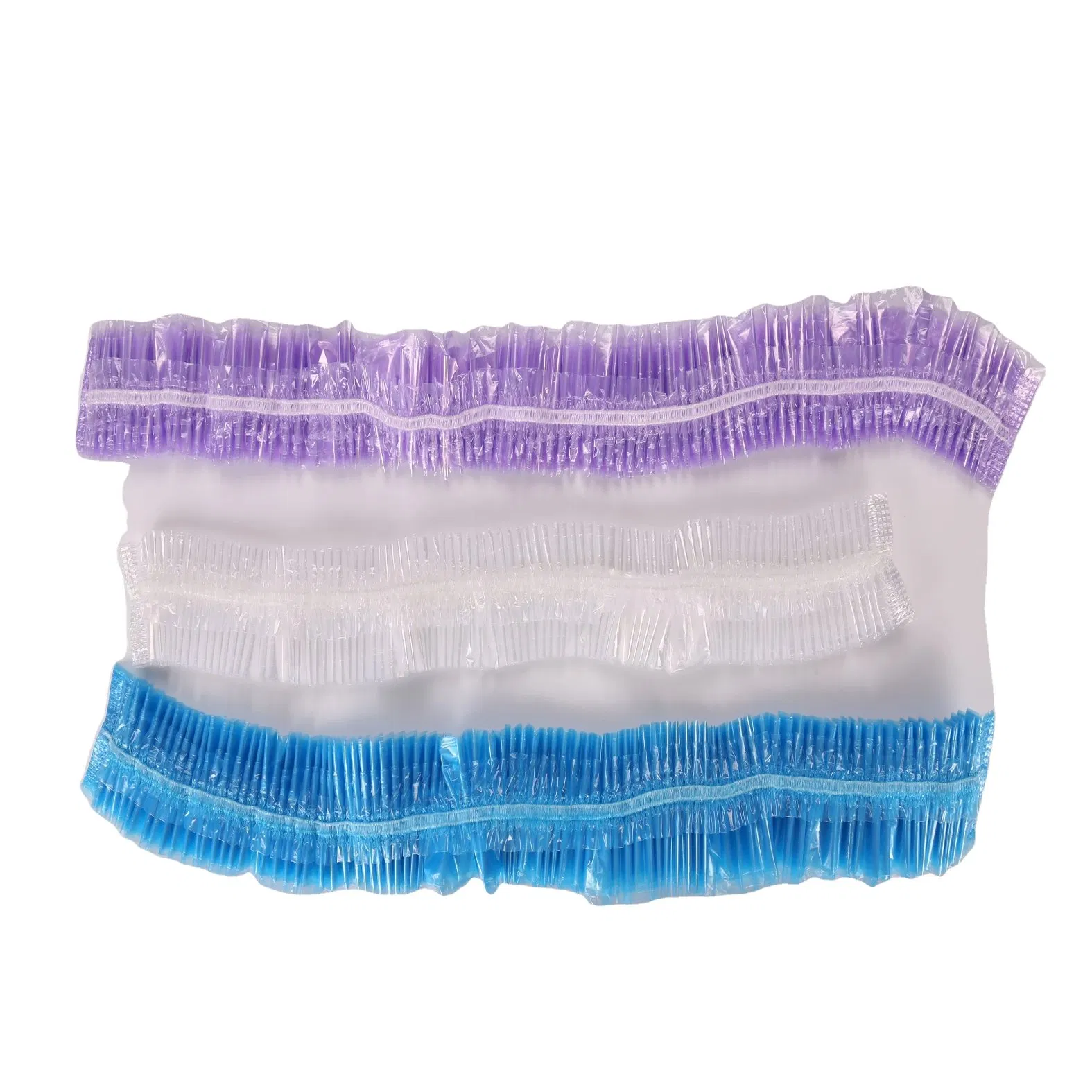 Disposable Hotel PE Shower Cap Waterproof Salon Hair Plastic Transparent Hair Cover
