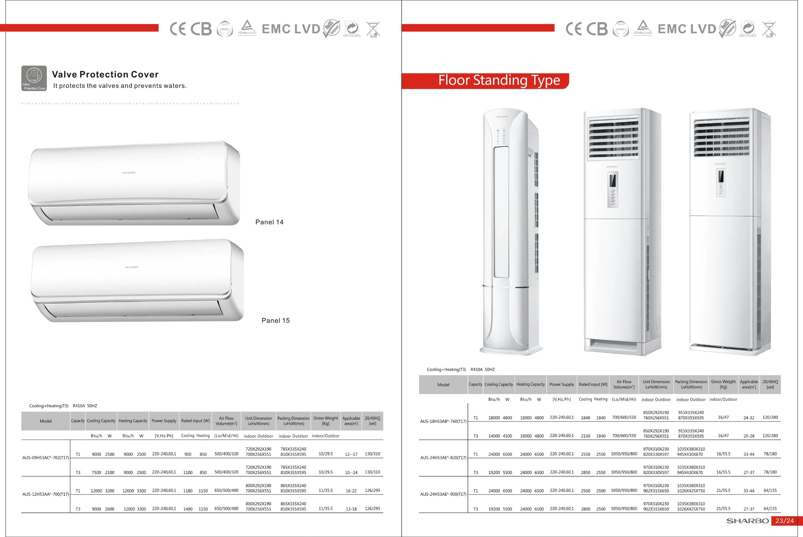 Split Type Wall Monted Portable Home- Use Energy Saving Air Conditioner