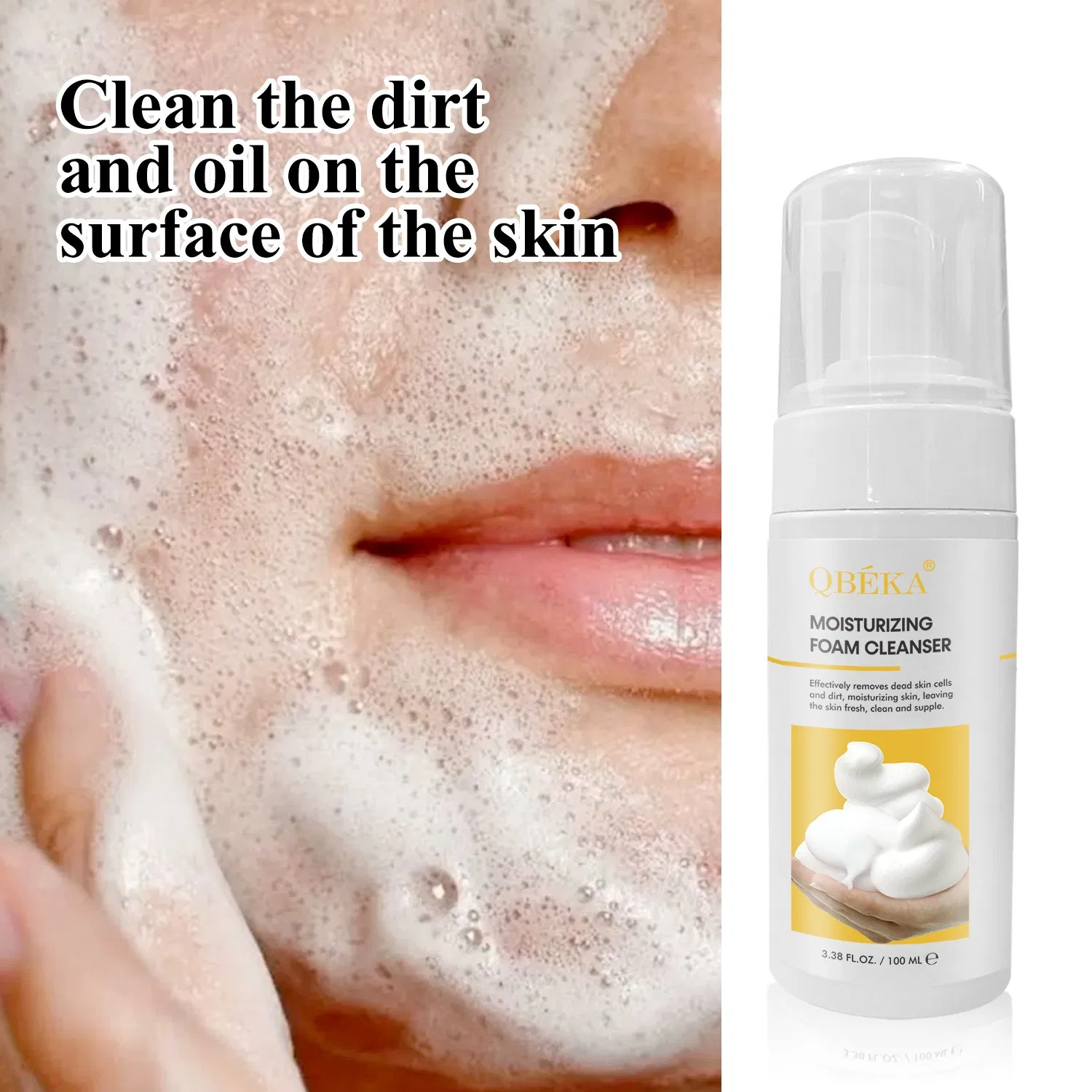 Gentle Organic Foam Cleanser for Hydrated Healthy Skin