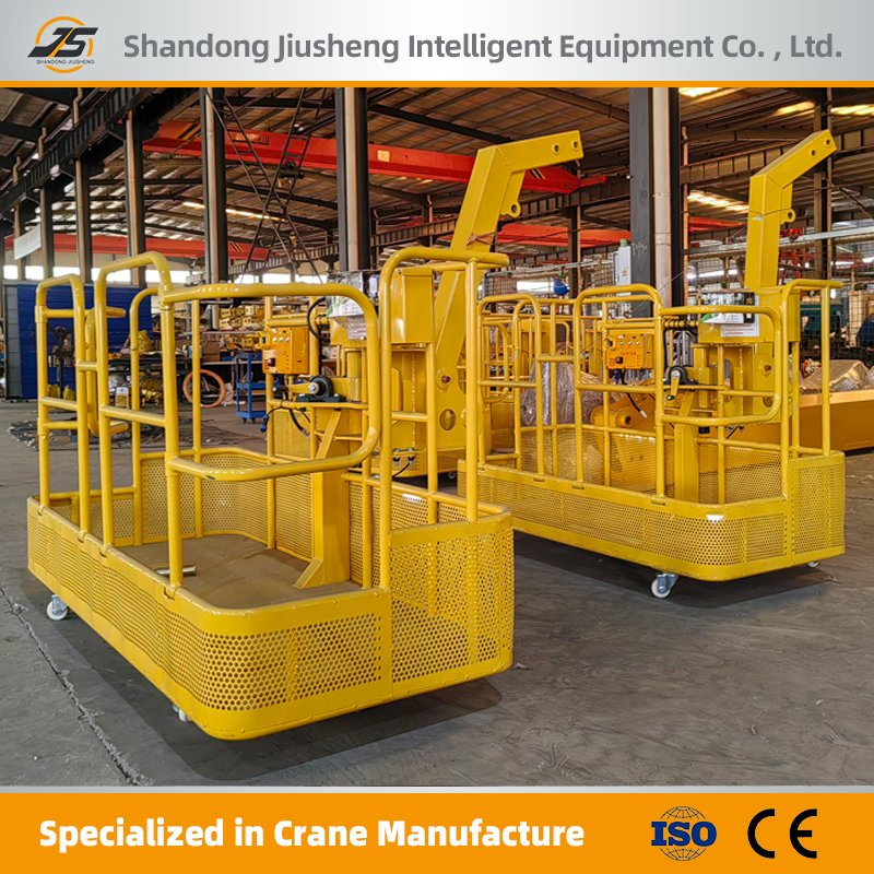 Construction Sites Steel Basket Platform 1.5m1.8m Electric Rotating Personnel Basket