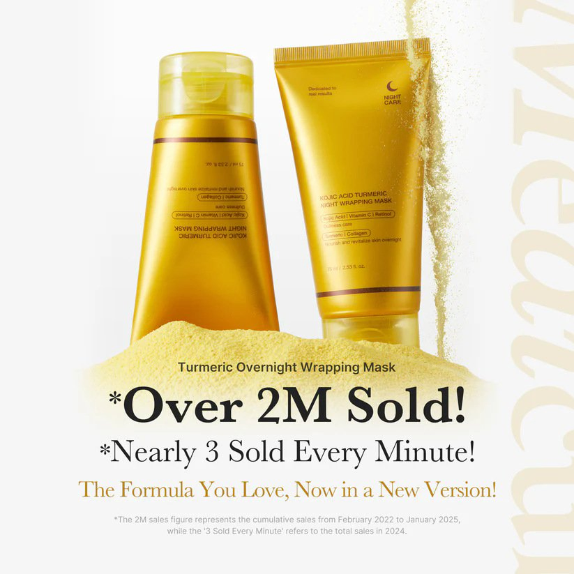 Hot Sales 75ml Face Care Peel off Mask Nourishing Overnight Turmeric Night
