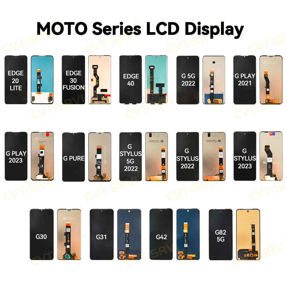CVT-Srvi Wholesale Price Pantalla Mobile Phone Screen Phone LCD for Motorola Series G 5g 2022/Edge 20 Lite/Edge 50/Edge 40/G85 5g/G55 5g/G30/E32 Touch Display