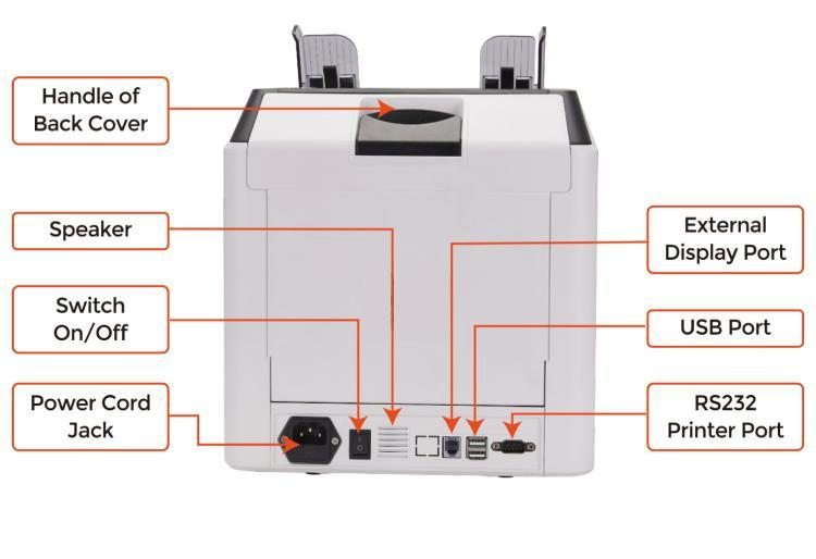 Al-950 High-Speed Bill Counter Money LCD Display Bill Counter Counter Cash Counting Machine