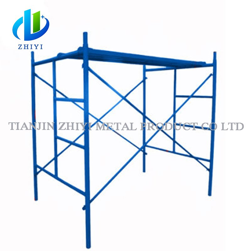 Japanese Korean Quality Ladder Plattac Staircase Mason Scaffolding Frame Guardrail Speed Snap on Lock Steel Red Door Construc