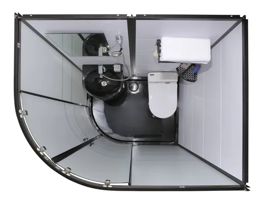 Walk in Shower Enclosure All in One Bathroom Prefab Toilet Bathroom