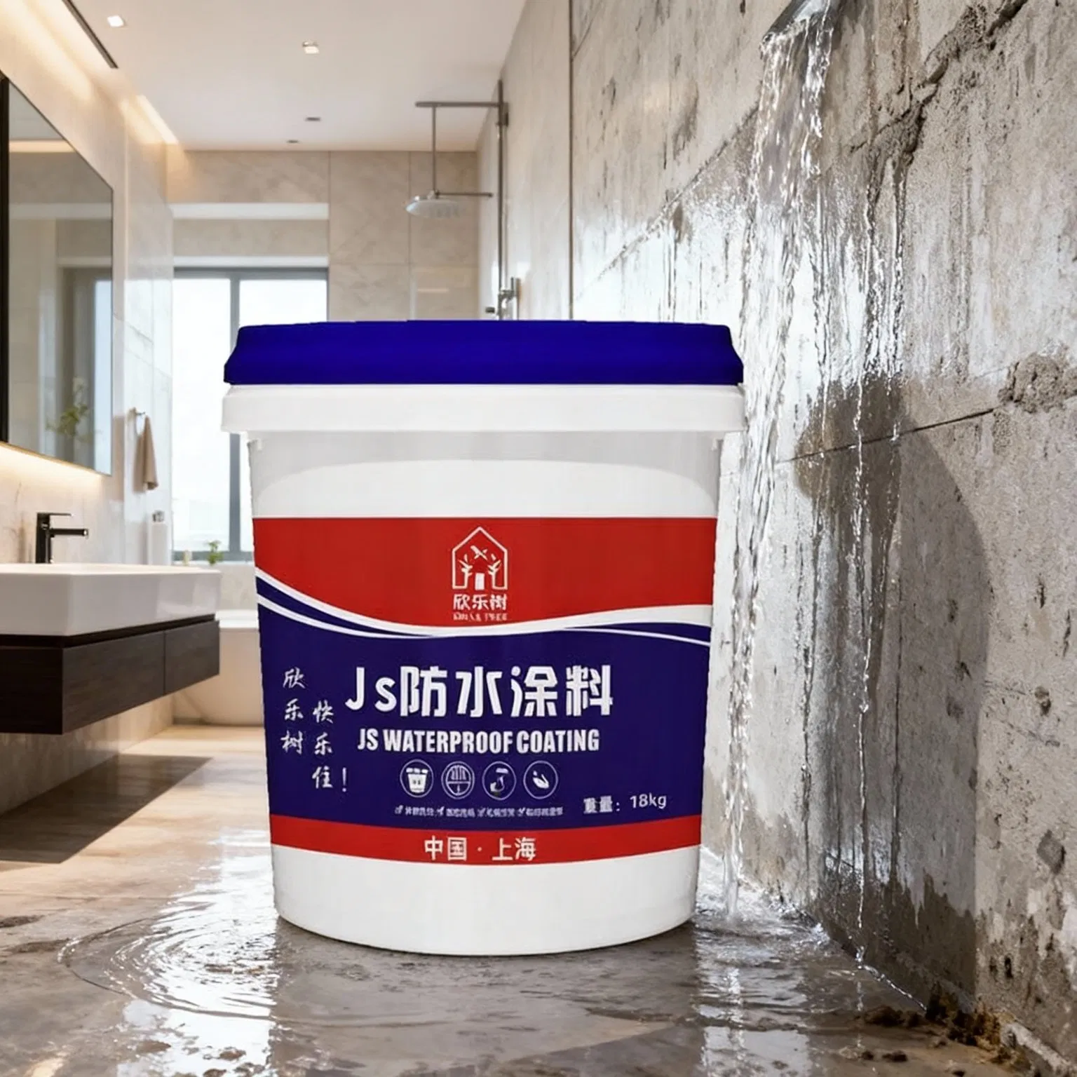 Js Waterproof Coating High Grade Certified Waterproofing Material for Building Projects Offering Superior Adhesion and Waterproof Performance
