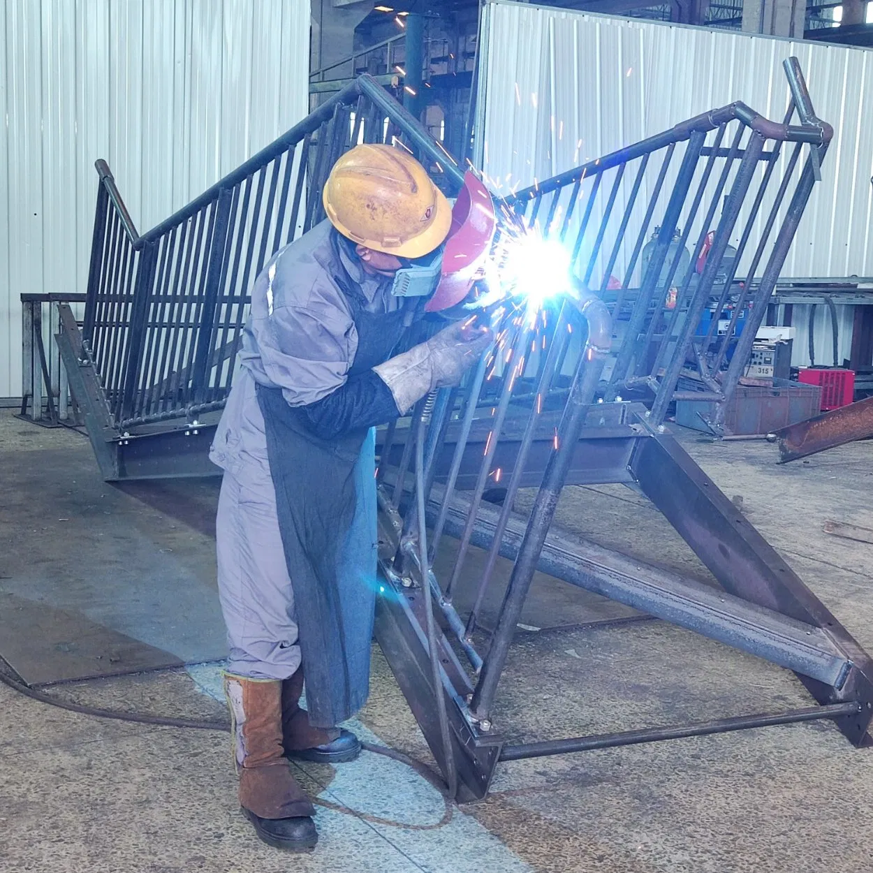 Jimu's Light Steel Structures Staircase Welding Fabrication