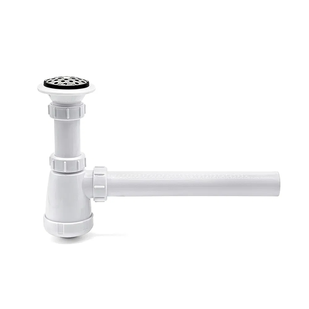 White Color Odor-Proof Quick Drainage Bathroom Washbasin Drain with Hard Siphon Pipe