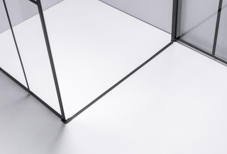 OEM Factory Supply Alloy Custom Tempered Glass Black Frame Shower Rooms Enclosure