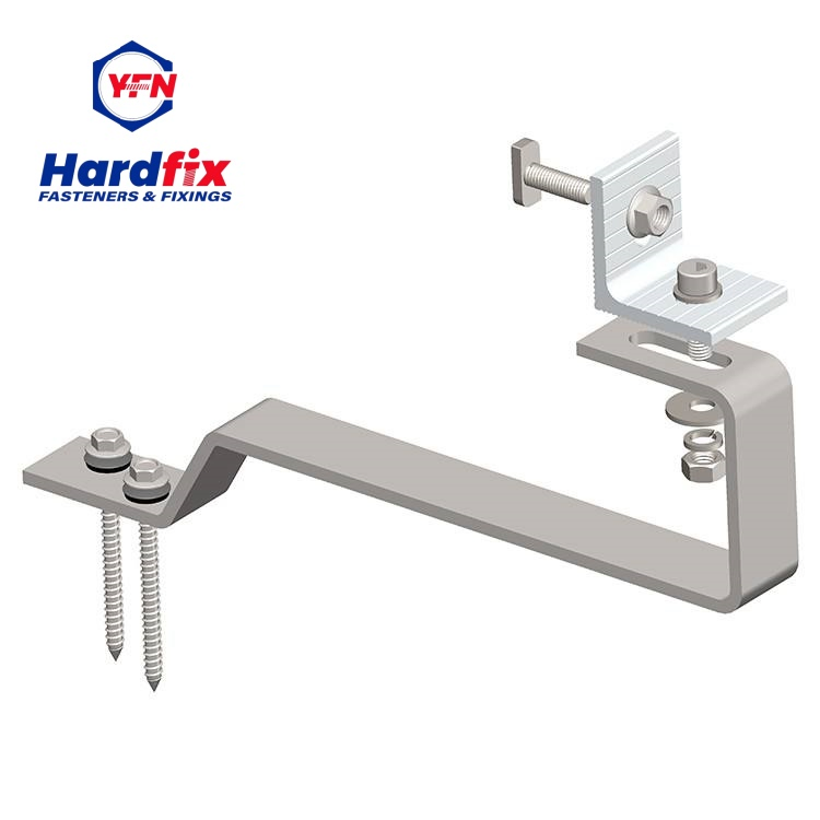 Крепление для солнечных панелей J-типа, алюминиевое