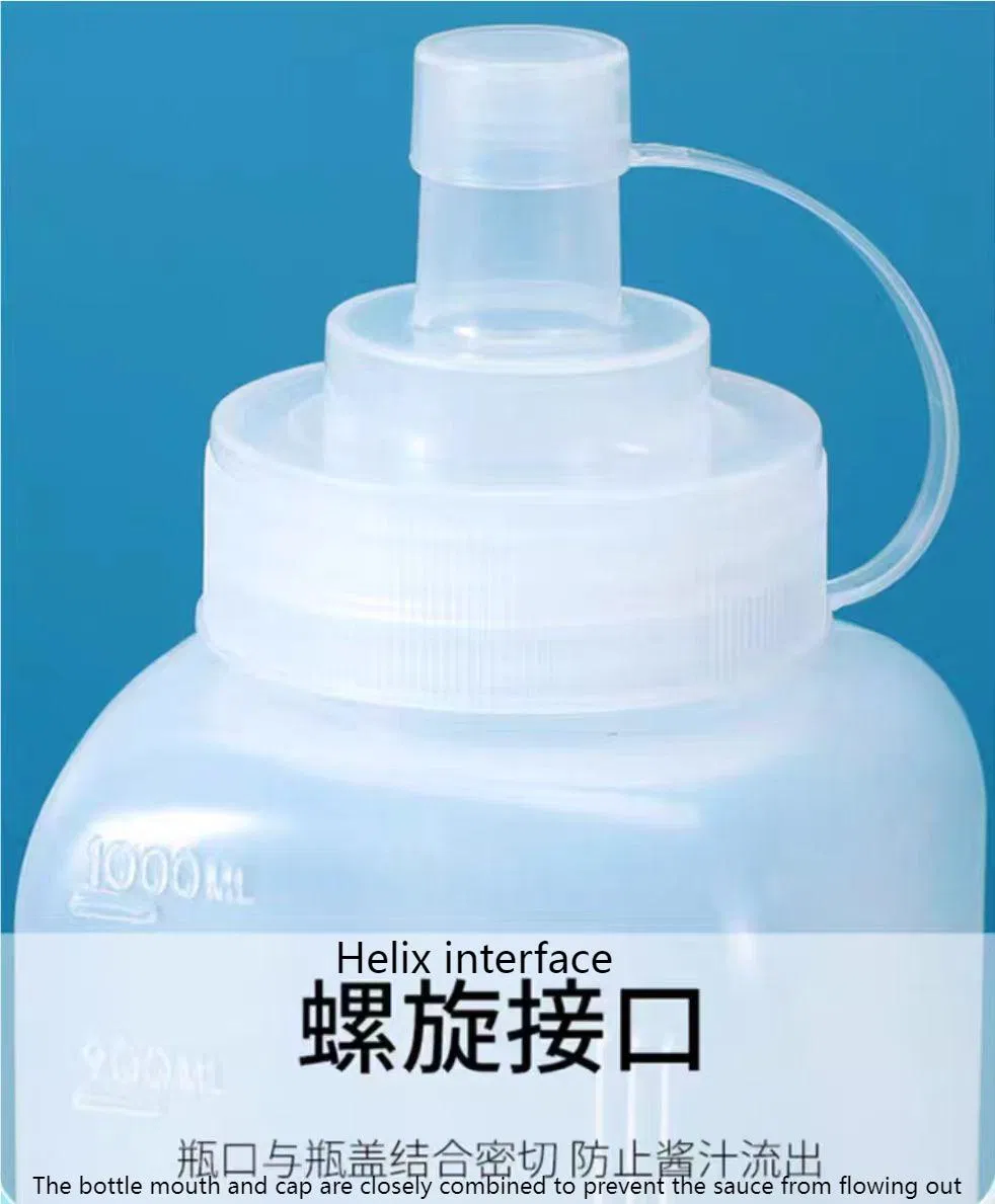 1000ml Food-Grade Plastic Bottles for Sauces and Jams