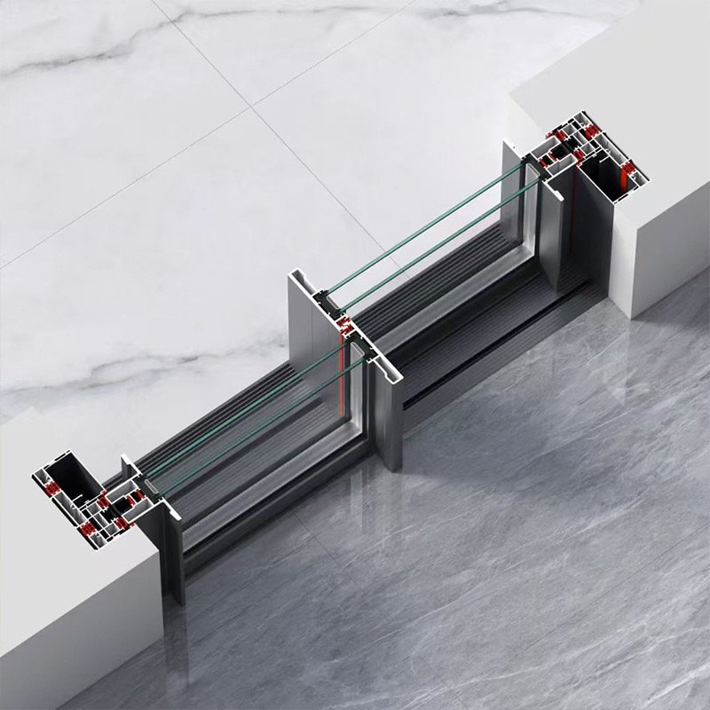 Aluminum Frameless Sliding Folding Patio Door