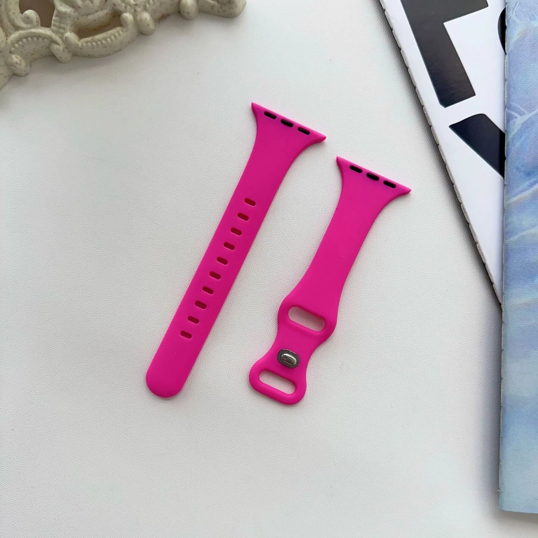 Watch Strap for Apple Watch Series 9 8 7 6 Colorful Silicone Sport Smart Watch Band Soft Durable Strap for Men Women