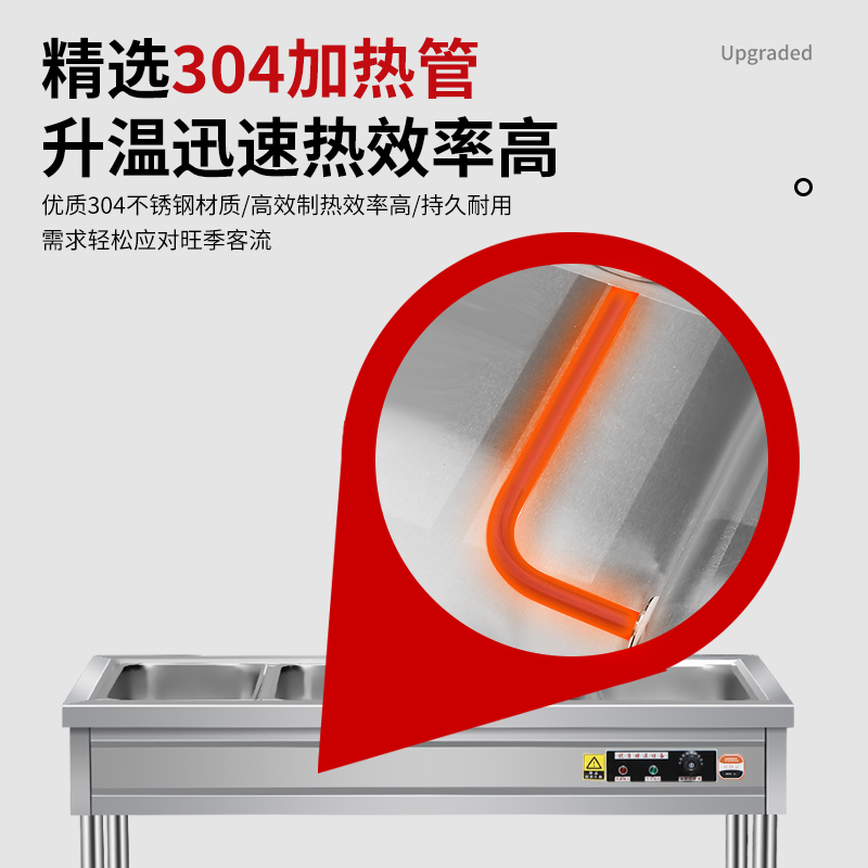 Three-Layer Nine-Box Commercial Electric Heating and Insulation Table