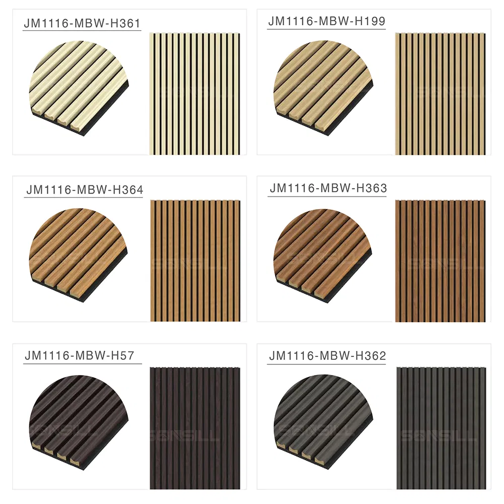 Natural Wood Veneer Acoustic Panels Design Wood Slat Wall Acoustic Wood Panels Sound Proof