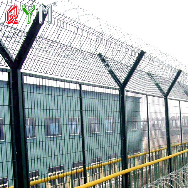 High Security Airport Anti Climbing Fence Prison Razor Blade Fence