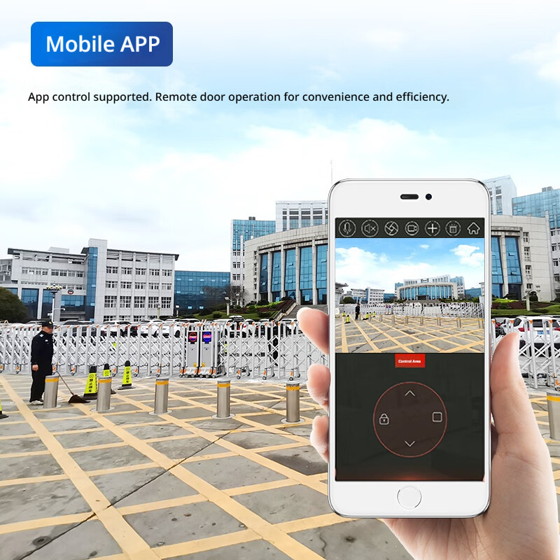 Factory Price Industrial Park Entrance Automatic Collapsible Gate Industrial Retractable Gate