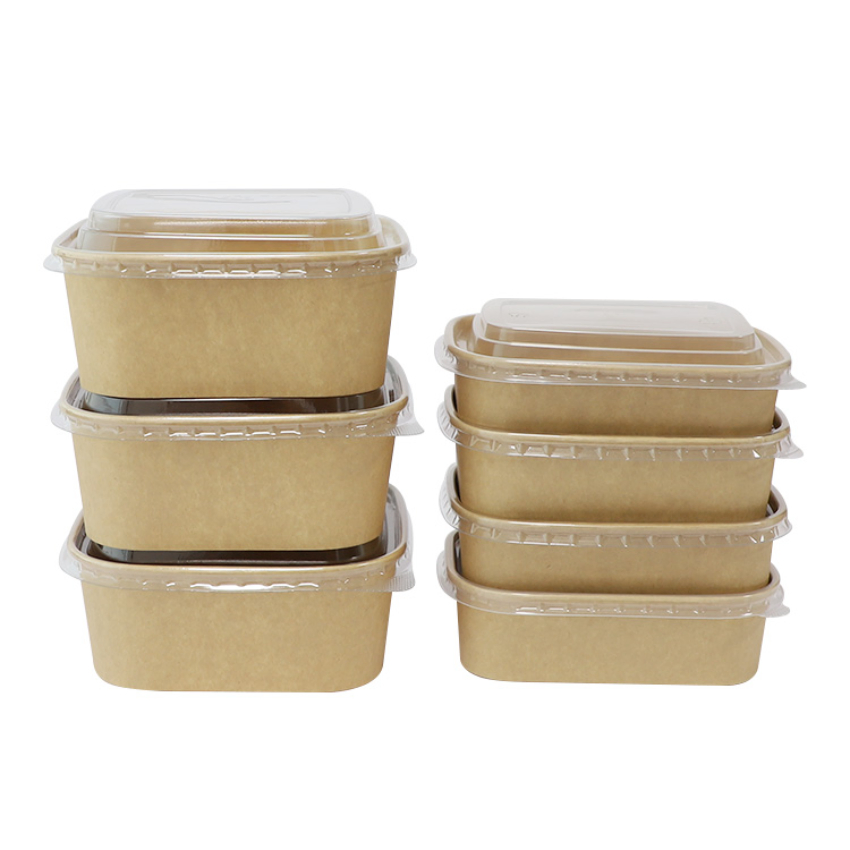 Hot Sale Customized Eco-Friendly Disposable Kraft Paper Bowl for Salad Package