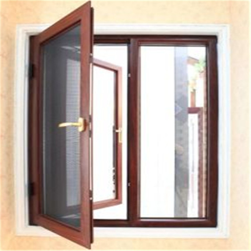 High Quality Customized Tempered Glass Aluminum Swing Window with Screen