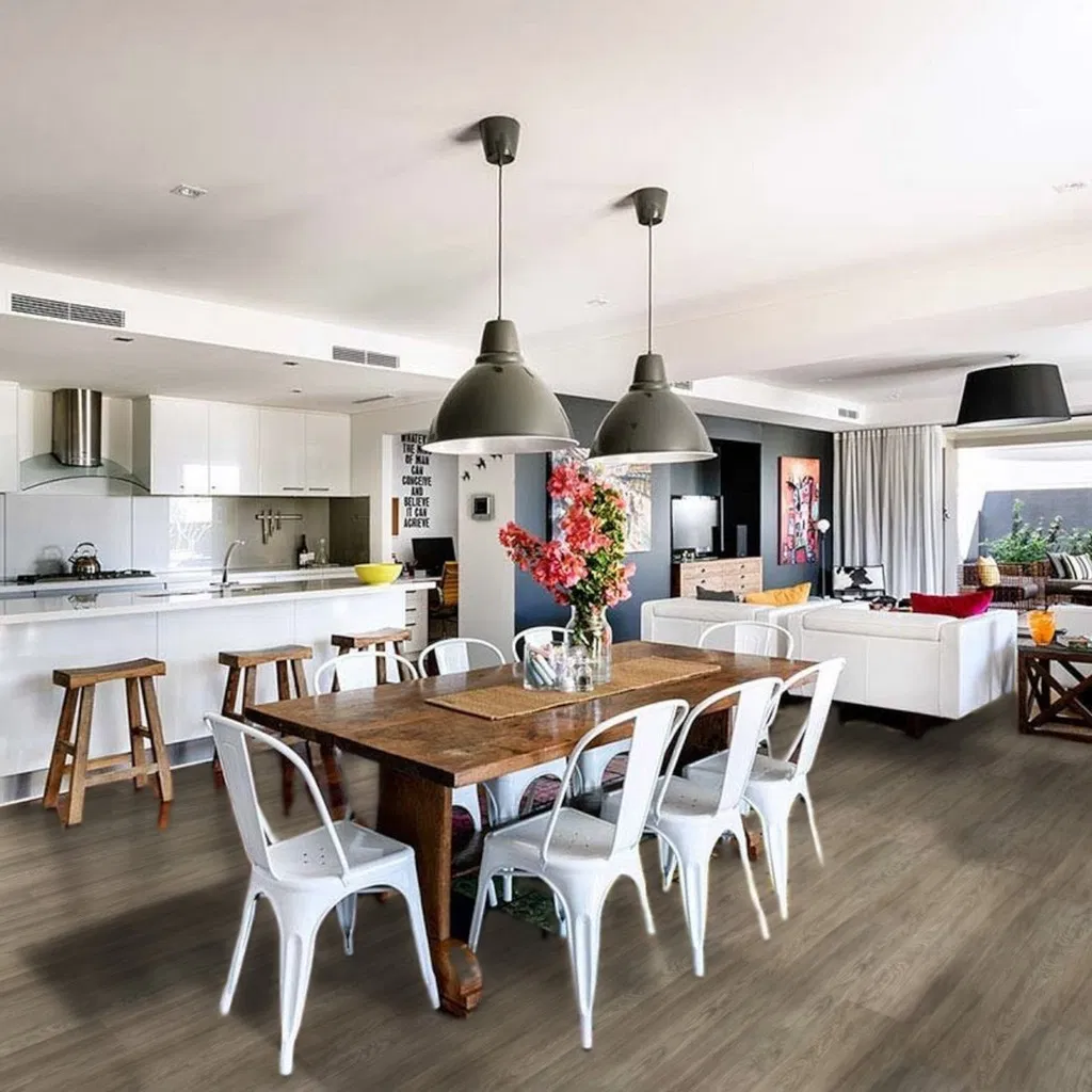 3mm Wear Layer & Wood Decor Arctic Grey Vinyl Flooring