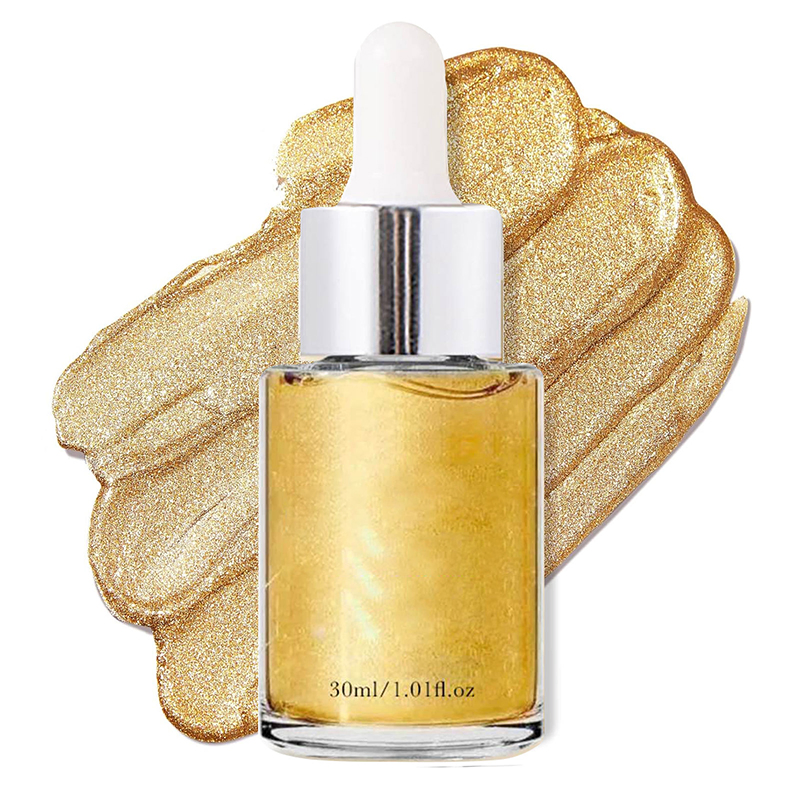 Beauty Cosmetics Skin Care Label Liquid Highlighter Makeup Body Shimmer