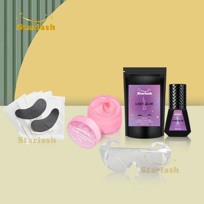 Starlash UV Lash Lamp Glue Remover Goggles Eye Pads Set