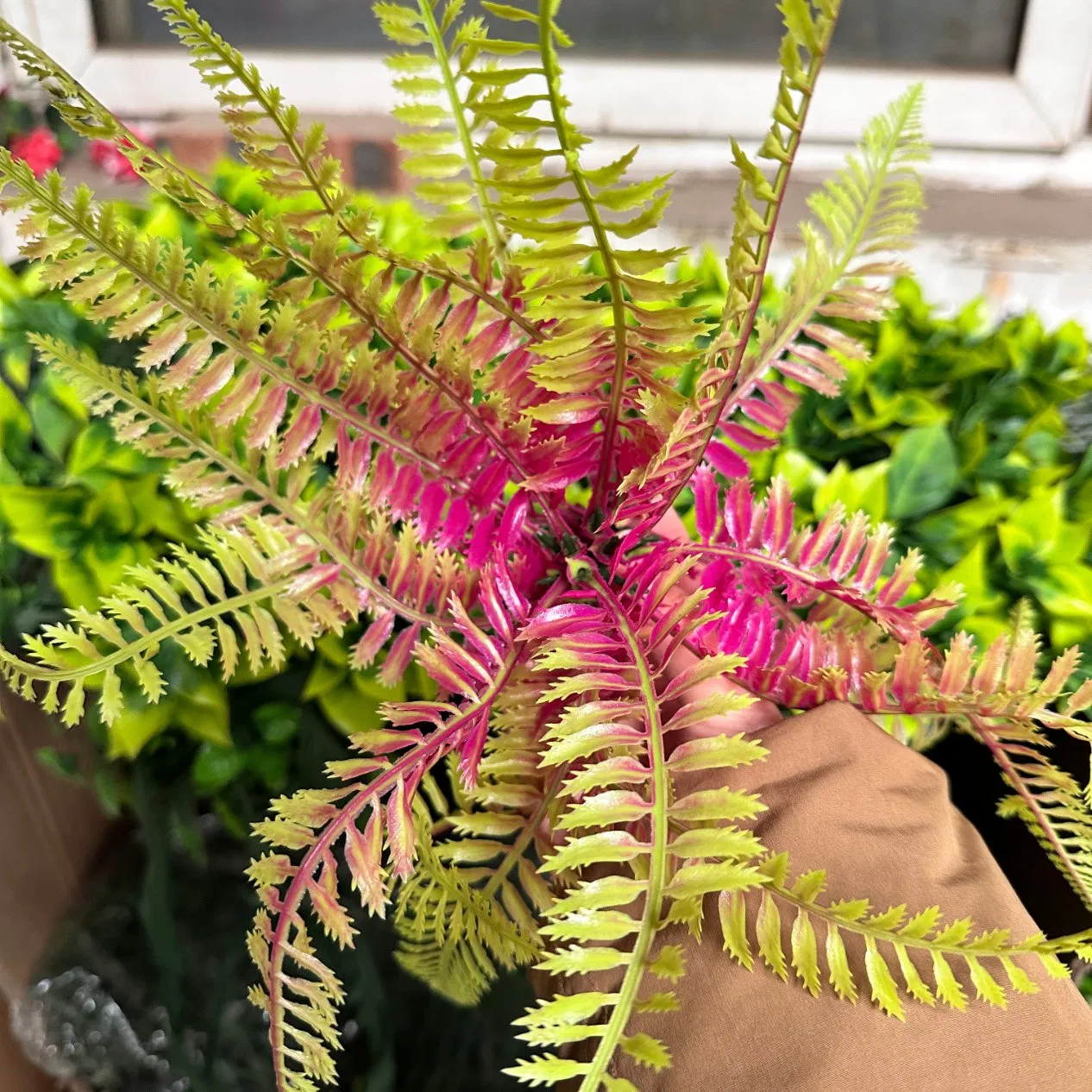 Garden Decor UV Protected Plastic Green Wall Backdrop Panel Artificial Plant