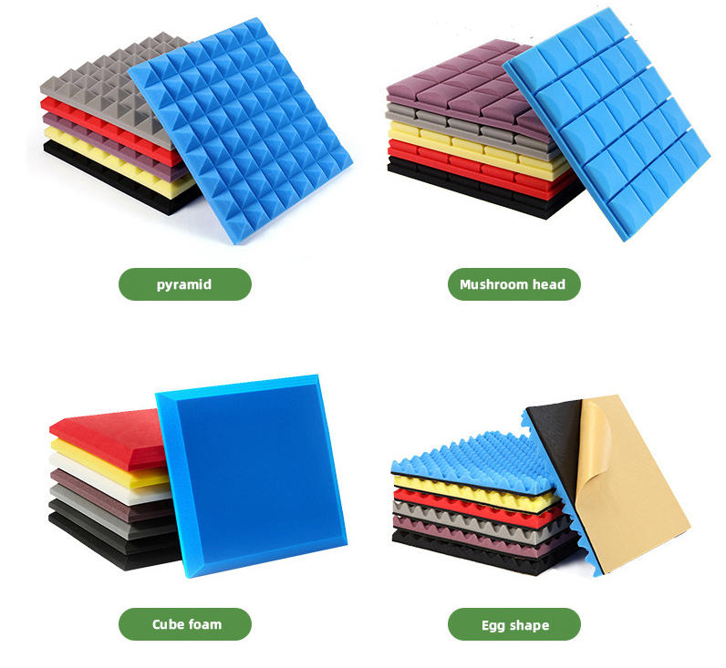 Pack 50 X 50 Soundproofing Sound Absorbing Proof Wall TV Studio Sound Pyramid Foam Acoustic Panels