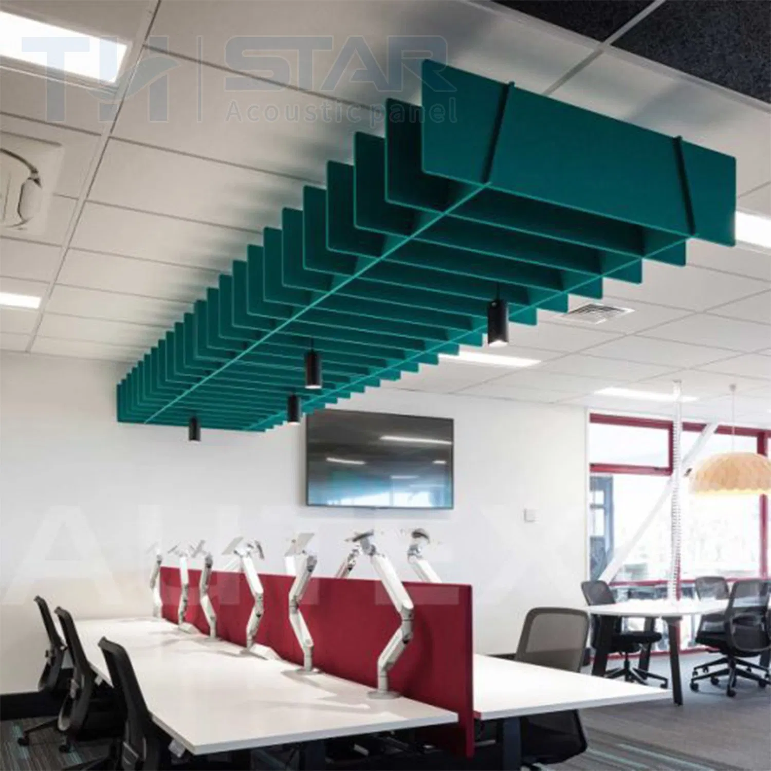 High Quality Sound Absorbing Ceiling Sound Absorbing Panel Polyester for Office Suspended Ceiling