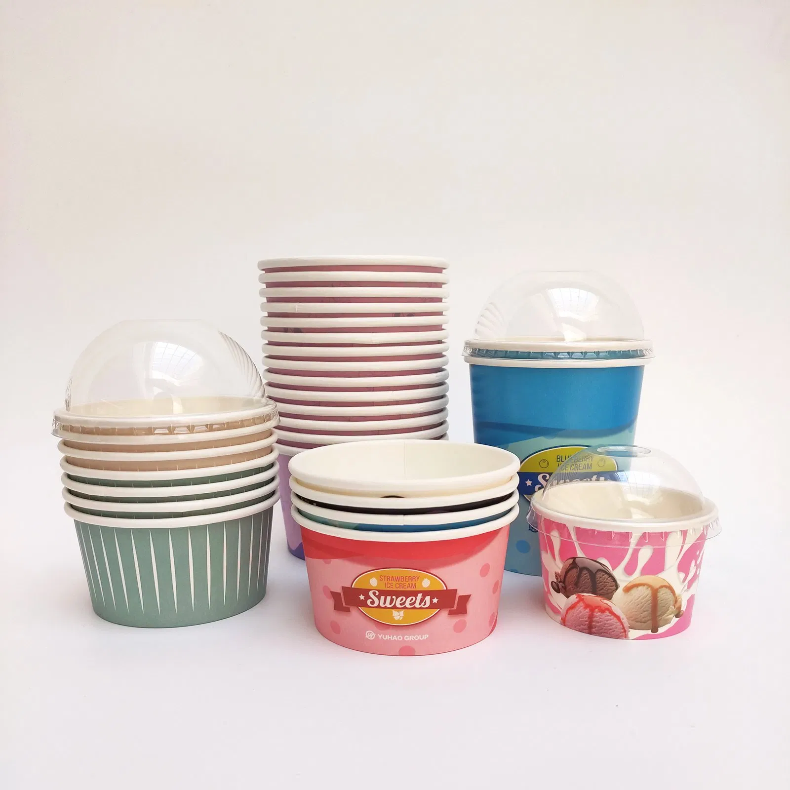Colorful Disposable Logo Prining Ice Cream Cold Cup