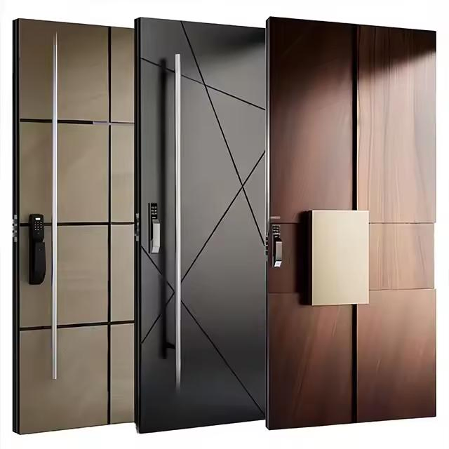 American White Lacquer Painting Shaker Solid Wood Doors Interior Wooden Door