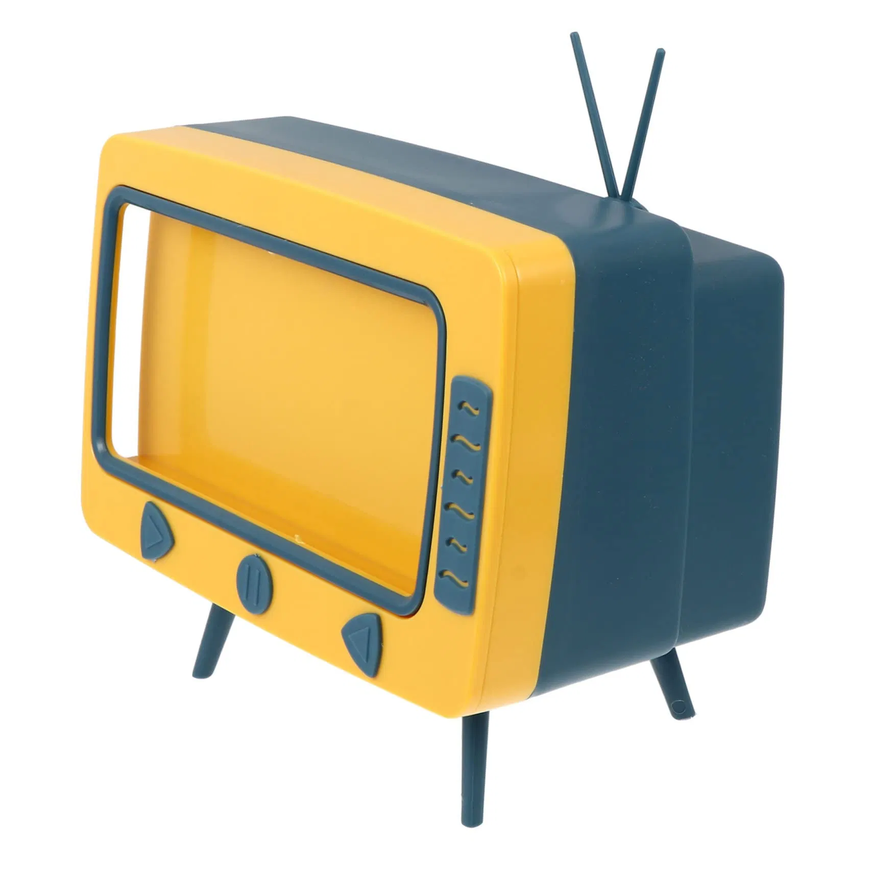 New Design Mobile Phone Stand TV Shaped Silicone Desk Dispenser Tissue Box