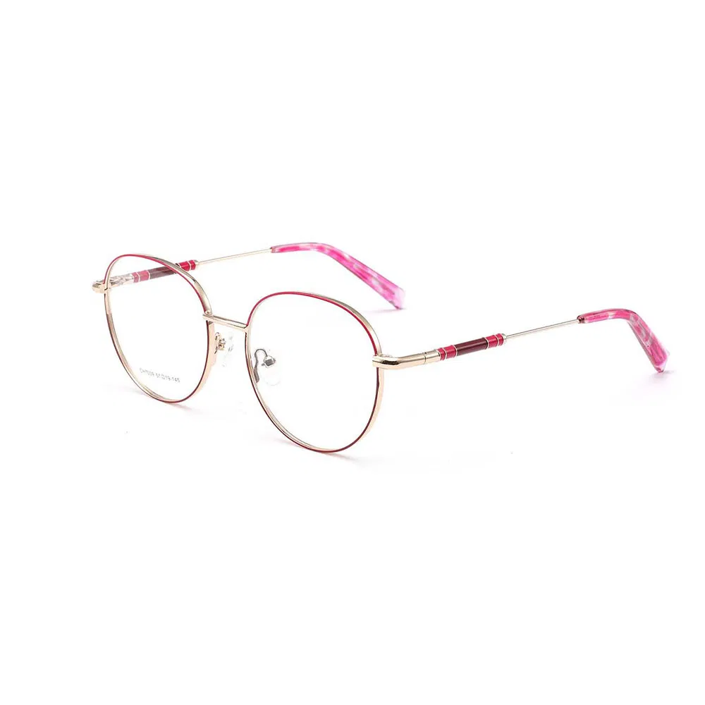 Gd High Quality Newest Trendy Metal Optical Glasses Frame Women Designer Eyeglasses Frame Hinge Frame Stainless Optical Frames