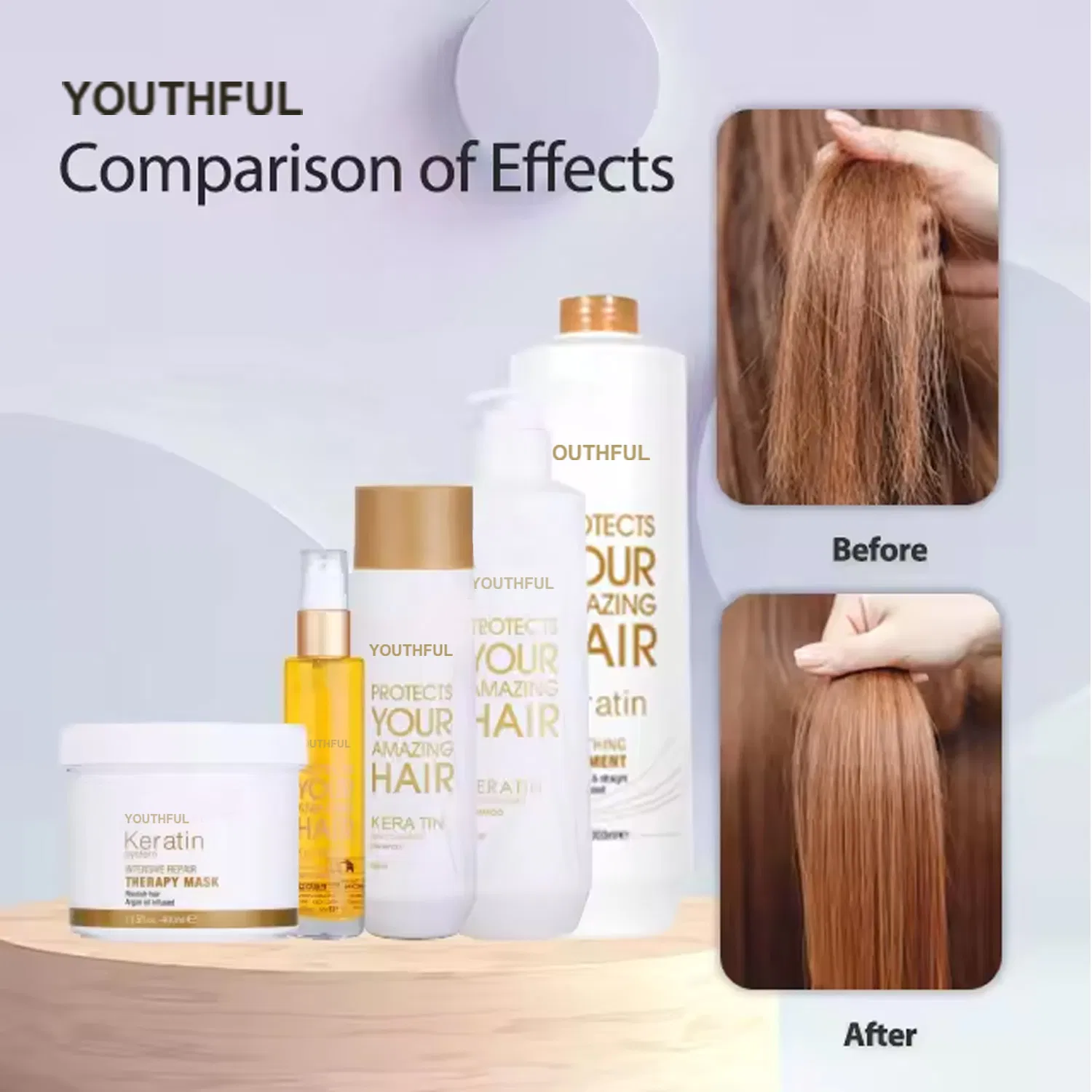 Keratin Organic Professional Smoothing Hair Treatment Conditioner