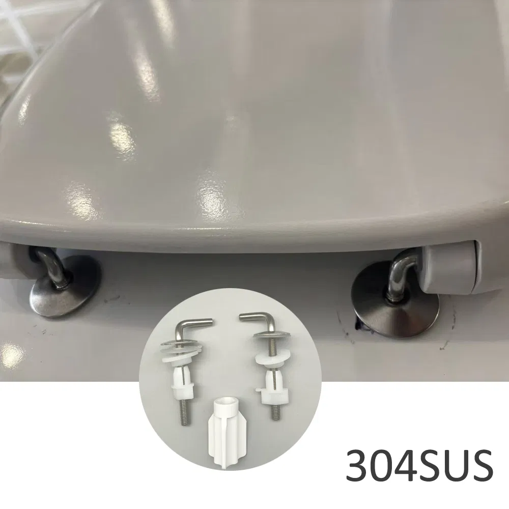 European Wc Pan Fittings Duroplast Toilet Seat Cover Stainless Steel Hinges