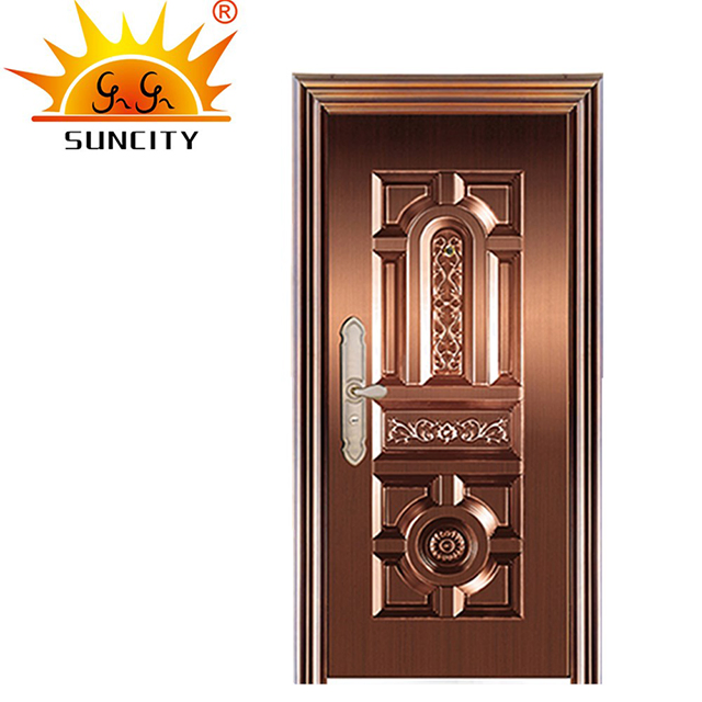 Металлическая входная дверь SC-S080 с медным покрытием