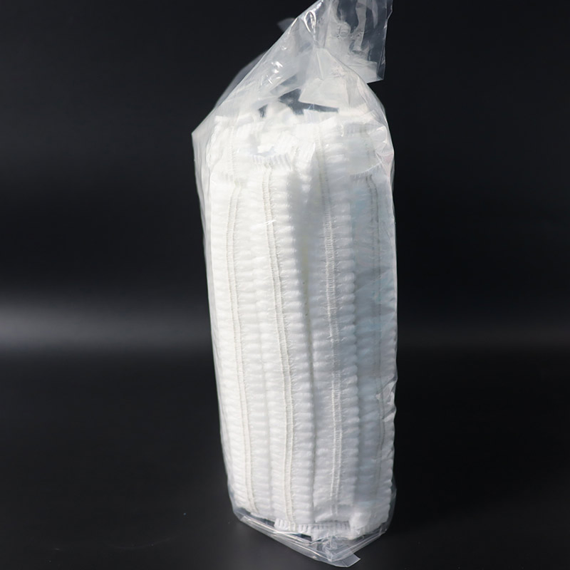Disposable Non Woven Double Elastic White Round Cap / Hair Cap / Surgical Cap / Mob Cap / Medical Clip Cap