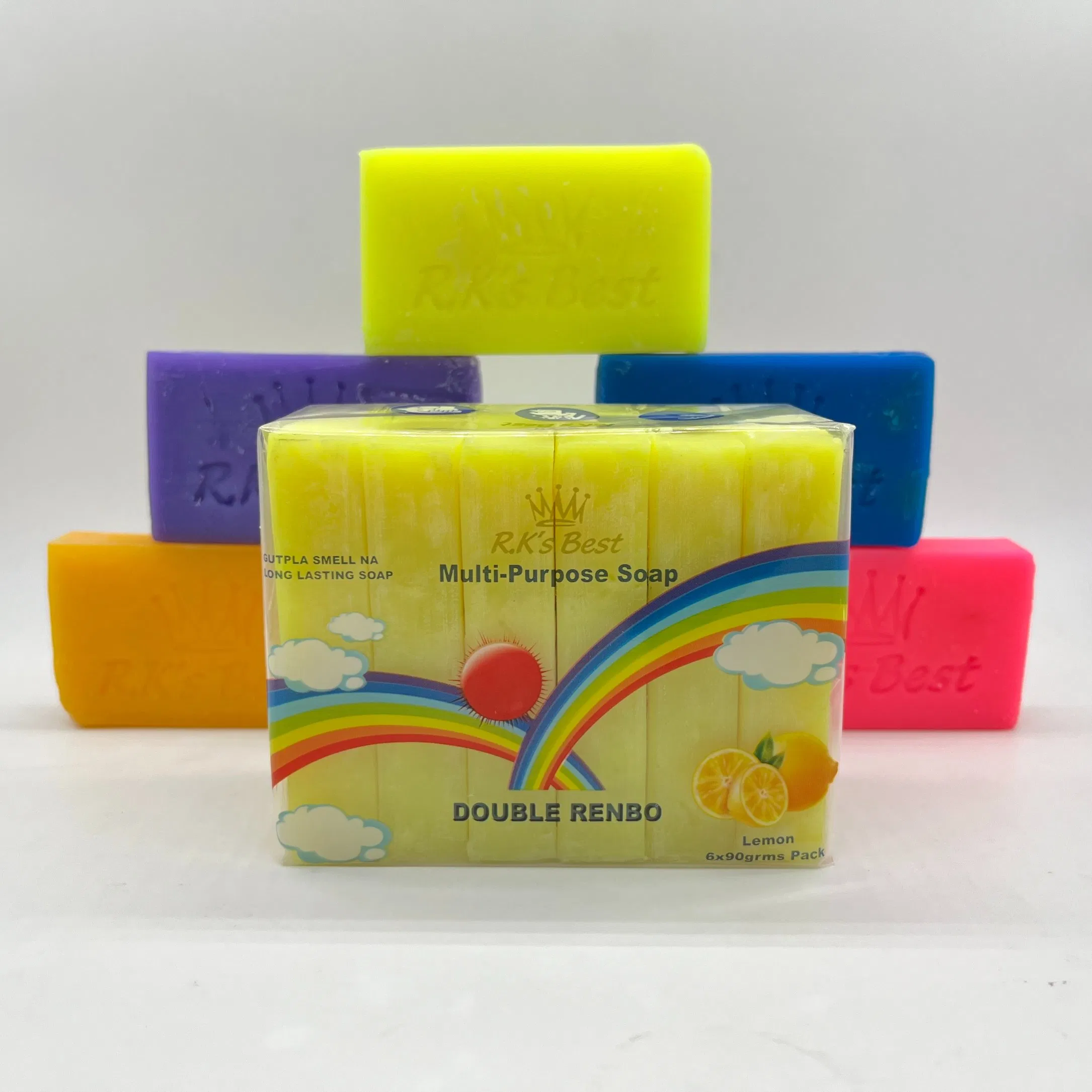 Customized Multi Color Washing Soap Bar Bulk Mixed Pack Factory Supply OEM Brand