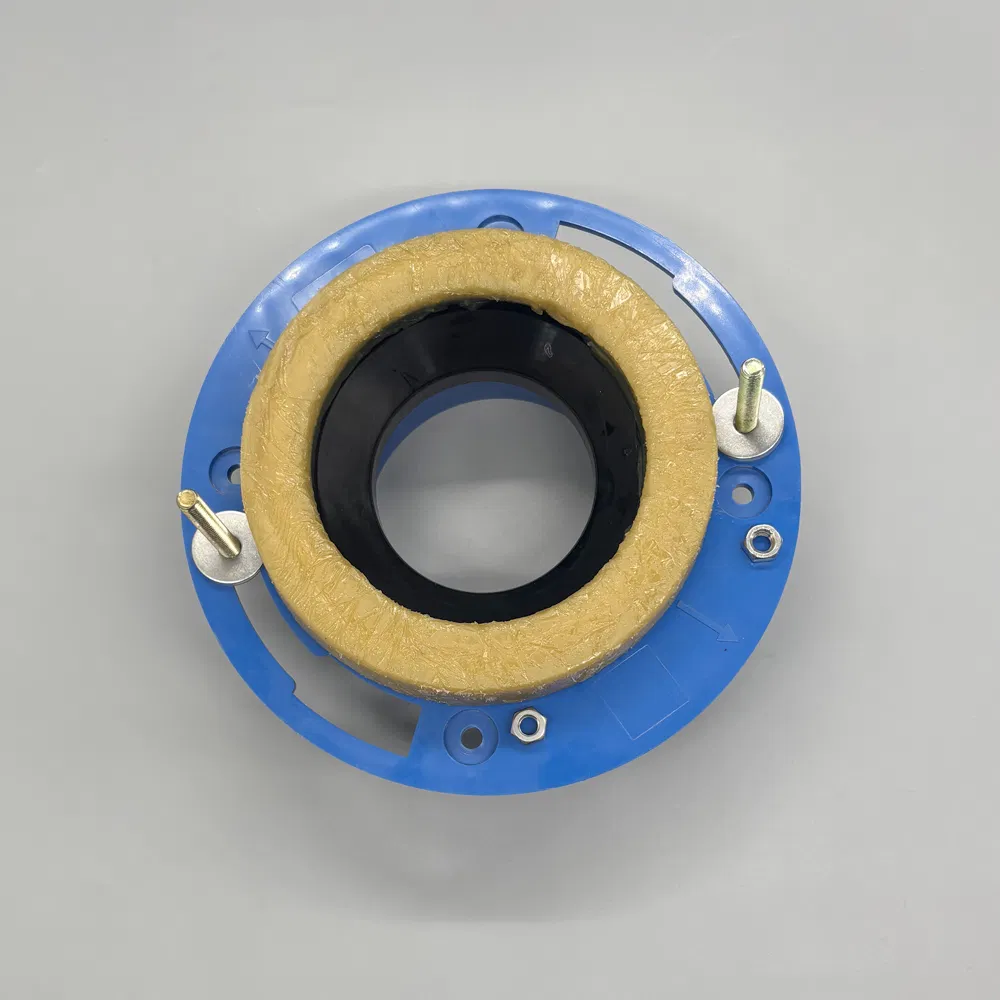 Toilet Repairment Accessories Wax Gasket Construction Fitting 4inch Toilet Floor Flange with Bolt
