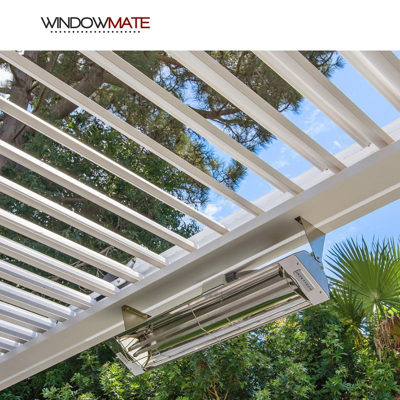 Louver Window Residential Apartment Aluminum Frame Curtain Wall Waterproof Durable Lightweight Ventilation System